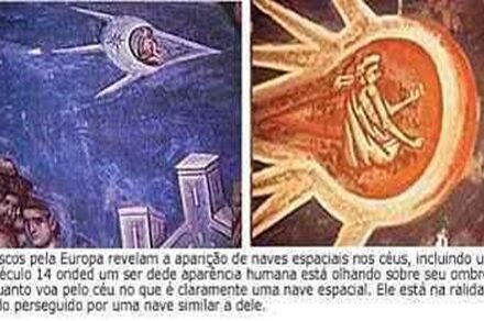 Anjos ou espaconave pintura anjos e.t.s.