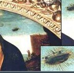 Ufo Pintado Quadro Antigo o disco voador da madona.