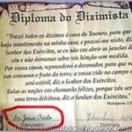 Diploma Dizimista Igreja Universal o diploma de dizimista da igreja universal – assinado por jesus.