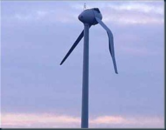 OVNI se chocou com uma turbina de uma usina eólica