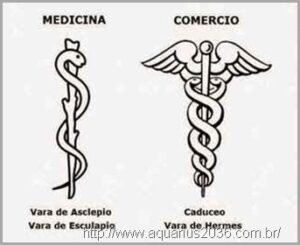 O caduceu de Hermes e sua relação com os chackras 7 Símbolo caducéu medicina comércio