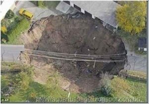 Buracos gigantes na alemanha