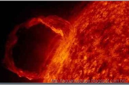 Tecnologia Extraterrena Impedidndo Colapso Sol — Extraterrestres evitaram o fim do mundo.