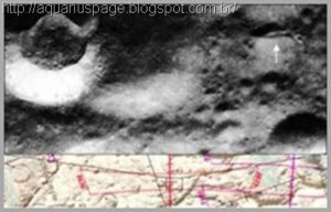 Enorme espaçonave antiga acidentada na lua 4 Nave lado escuro lua