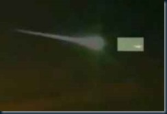Ufo frente de meteoro