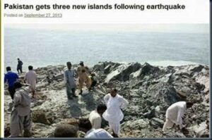 Ilhas surgem no Paquistão após terremoto - Agora são três ! 3 Nova ilha paquistao