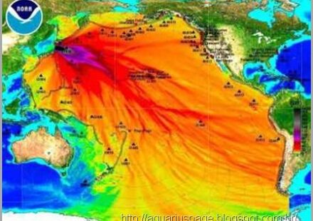 Pluma radiotiva fukushima e o fim do japão.