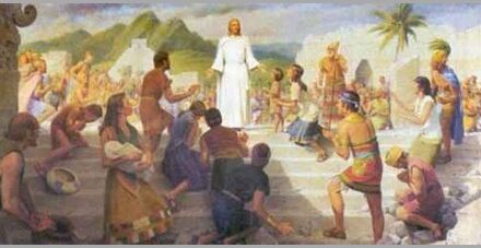 Jesus nas américas a história mórmon.