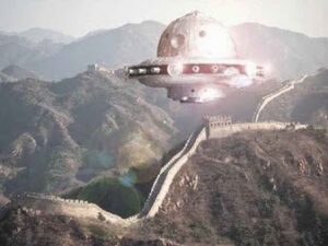 Ufo sóbre grande múralha china