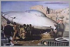 Área 51 e os túneis para o interior da Terra Oca (Agharta) 1 Queda óvni roswell area 51