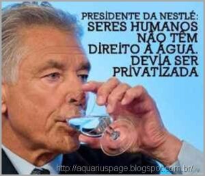 Privatizacao da água nestle
