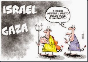 Israel – A nação rebelde cujo o Deus não é o SENHOR ! 11 Charge isarel povpo deus