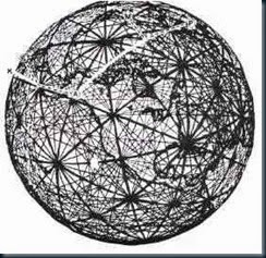 Linhas de ley a malha magnética do planeta.