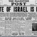 Manchete criacao estado israel a volta da nação.