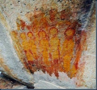 Pinturas de 10.000 anos de idade descreve Alienígenas e Óvnis na Índia