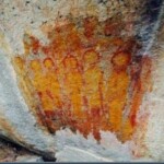 Alienigenas Pintura alienígenas e óvnis em pinturas de 10.000 anos.