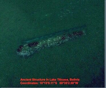 Arca noe em lago arca de noé, templo inca ou óvni encontrada no lago titicaca.