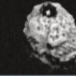 Asteroide com Uma Pirâmide um asteroide com pirâmide negra.