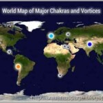Mapa Vortices Chakras Terra chakra pontos e vórtices.