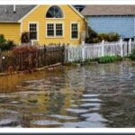 Inundacao portsmouth estado de new hampshire inundando costa leste dos eua.