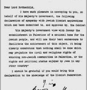 Carta balfour rothschild o controle dos recursos do mar morto pelos rothschild.