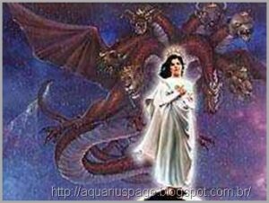 Dragão persegue múlher