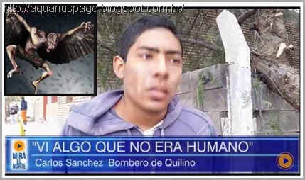 Humanoide encapuzado e com Asas é visto numa cidade Argentina