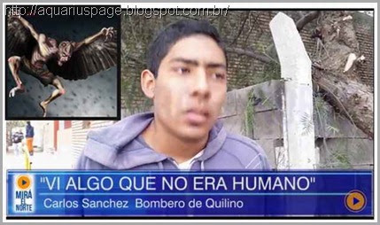 Humanoides Asas Argentina humanoide encapuzado e com asas é visto numa cidade argentina.