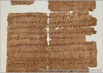 Papiro Sugere Magia Entre Cristaos papiro de 1.500 anos de idade, que sugere o uso de magia entre cristãos.