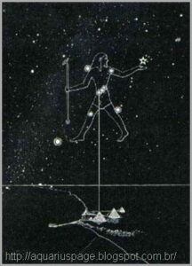 Pirâmides relacao estrelas cacador