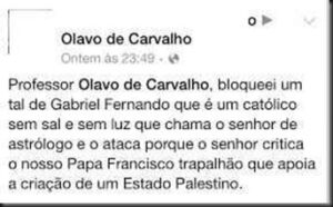 Boicote a Israel, porque todo homem de bem e cristão devem apoiar ? 16 Idolatria olavo carvalho