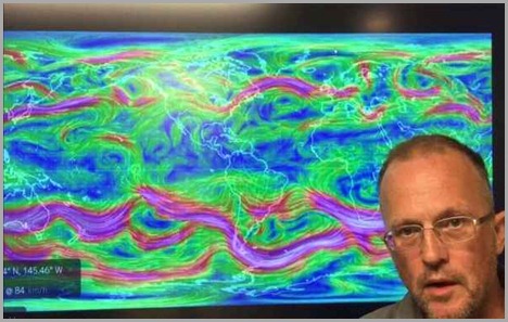 “Emergência Climática Global “ corrente de jato do Hemifério Sul está cruzando o equador
