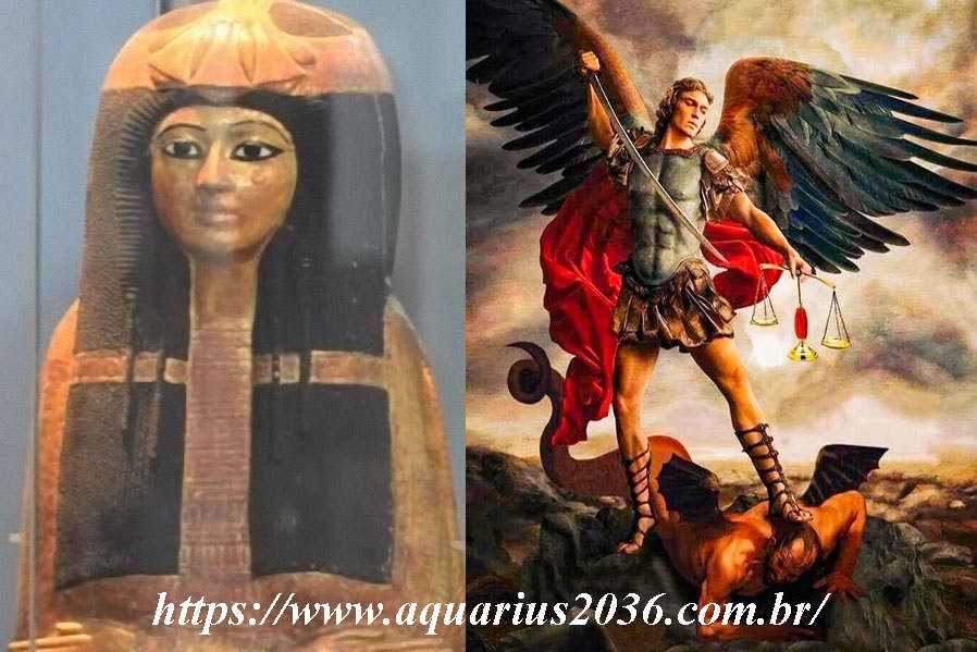 mumia de 1300 anos com tatuagem do arcanjo miguel
