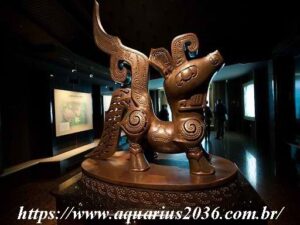Cavalo arteatos entre artefatos sanxingdui