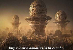Cidade extratérrena lua saturno